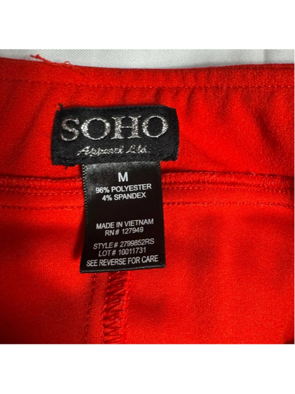 Women's Soho Apparel Ltd. Red A-Line Skirt Size M